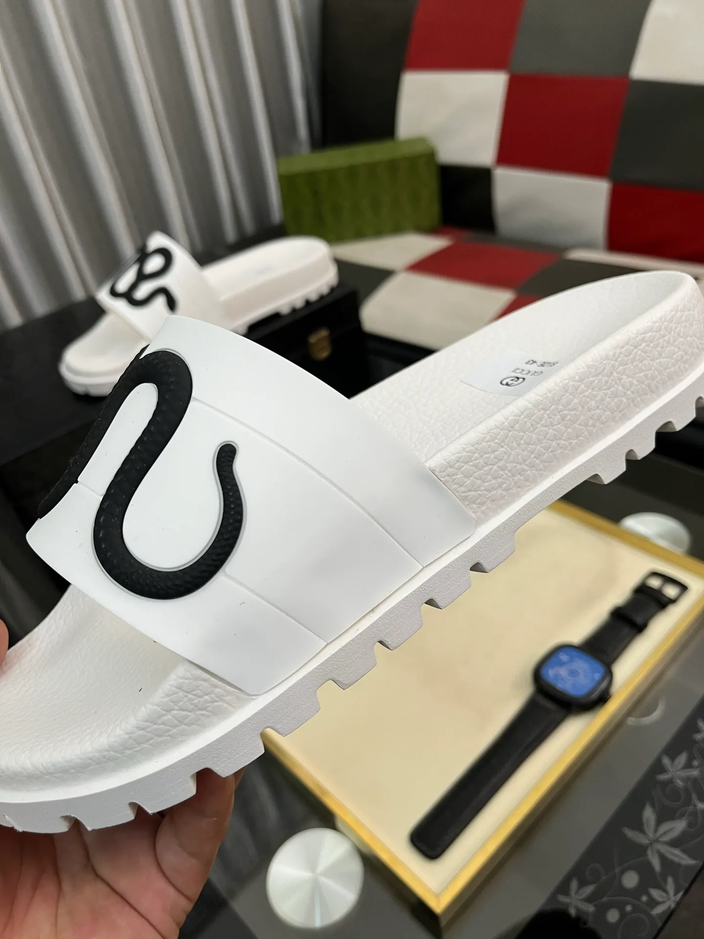 Men's men's shoes💰260⌚️⌚️ＧＵＣＣＩ.Gucci.Official website 1:1 popular slippers hot sale! Original original material 🩴 SIZE: 38-46 (45.46 non-refundable)